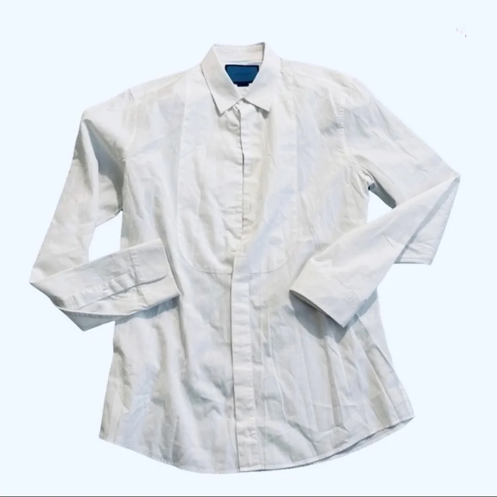 GUCCI Mens White Regular Fit Dress Shirt S 41/16